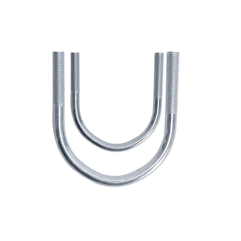 Customized 304 Stainless Steel U-Shaped Bolts Various Specifications M8M10M12 Screw Pipe Clamps Inch Measurement System