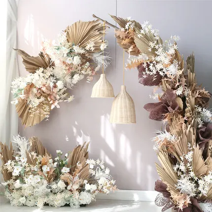 WHOLESALE artificial silk flower stand set decorative flowers and plants flower garland for decoration wedding decorations