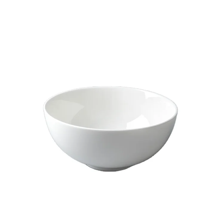 High Quality Cheap white 4-8 inch ceramic Soup bowl wholesale vintage china porcelain Noodle bowl for hotel