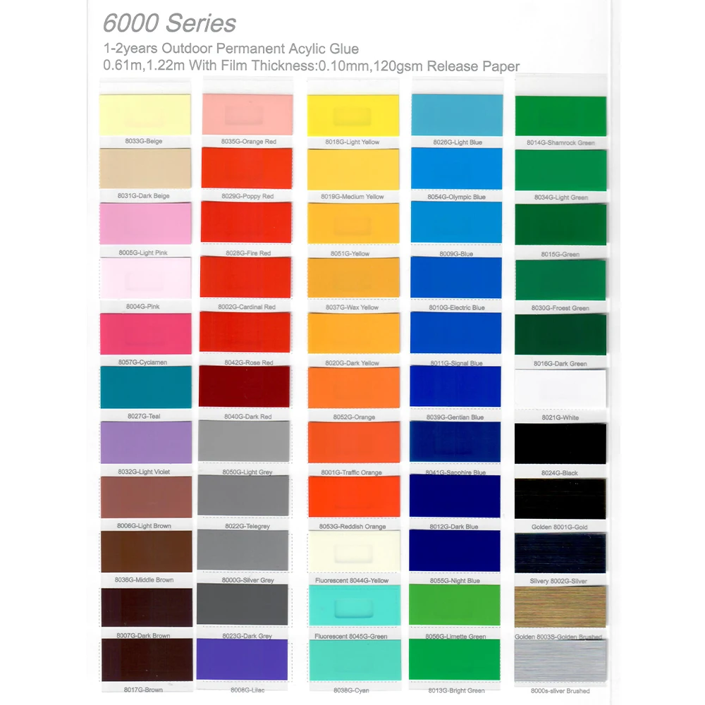 For Cutting Plotter Oracal Vinyl Roll Self Adhesive Color Cutting Vinyl For Window Decoration