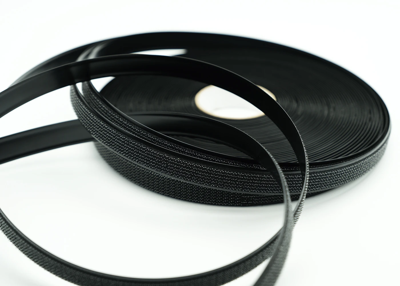 Eco Friendly PUR Adhesive ABS Slot Hook Loop Fastener Strips For Mop And Funiture