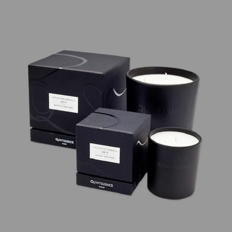 Custom Logo Wholesale Low MOQ calendar scented candle gift paper boxes with logo  for packing candles