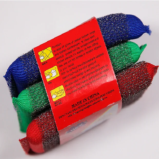 kitchen cleaning Sponge scourer Stainless Steel Wool Scrubber kitchen cleaning sponge scourer