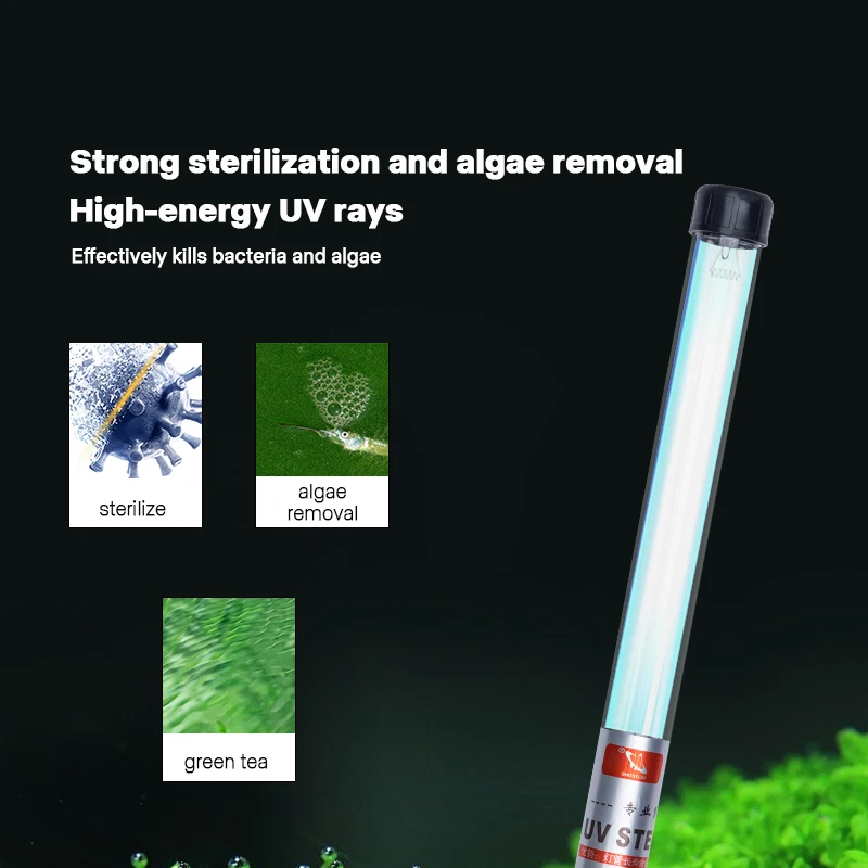 Qlozone koi pond drum filter spare part water sterilize uv light aquarium fish tank water treatment uv lamp