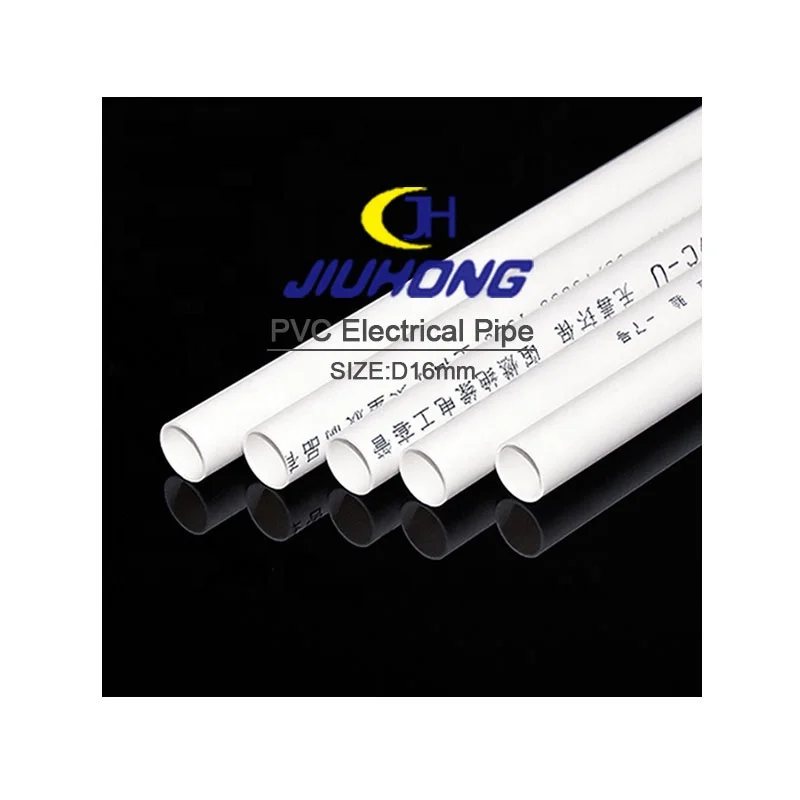 
Electrical Accessories Wholesale Size D16*1.3mm Rigid Plastic Wire Casing Cable Conduit Pvc Tube Electrical Pipe Fittings 