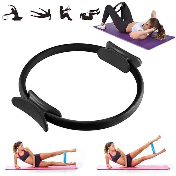 Double Handle Exercise Yoga Ring Weight Loss Body Toning Magic Exercise Circle Burn Fat Sport Fitness Yoga Pilates Ring
