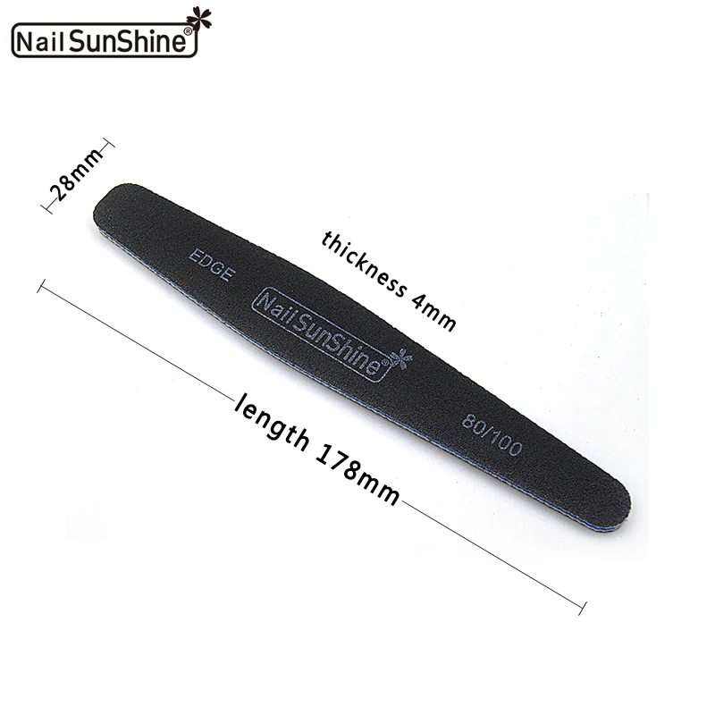
Professional factory 10years diamond nail file double sided emery board nail file black sanding files zebra gray nail file 