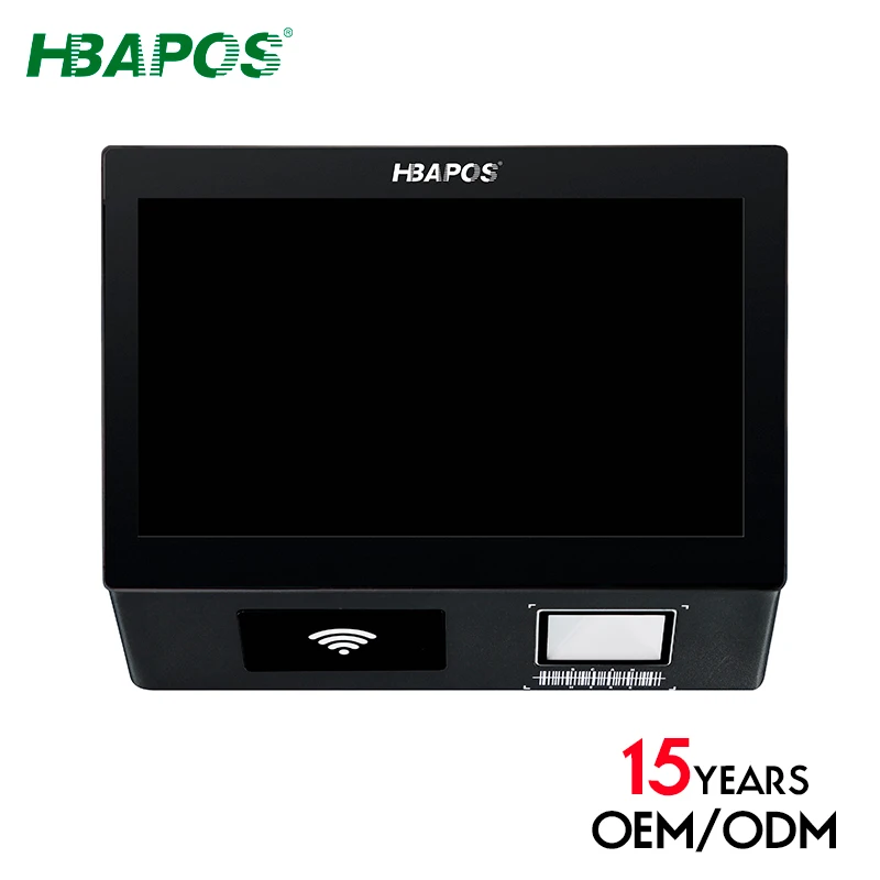 HBAPOS Q1CX Automatic Price Checker  Wall Mounted Barcode Scanner all in one pos system for retail shop.