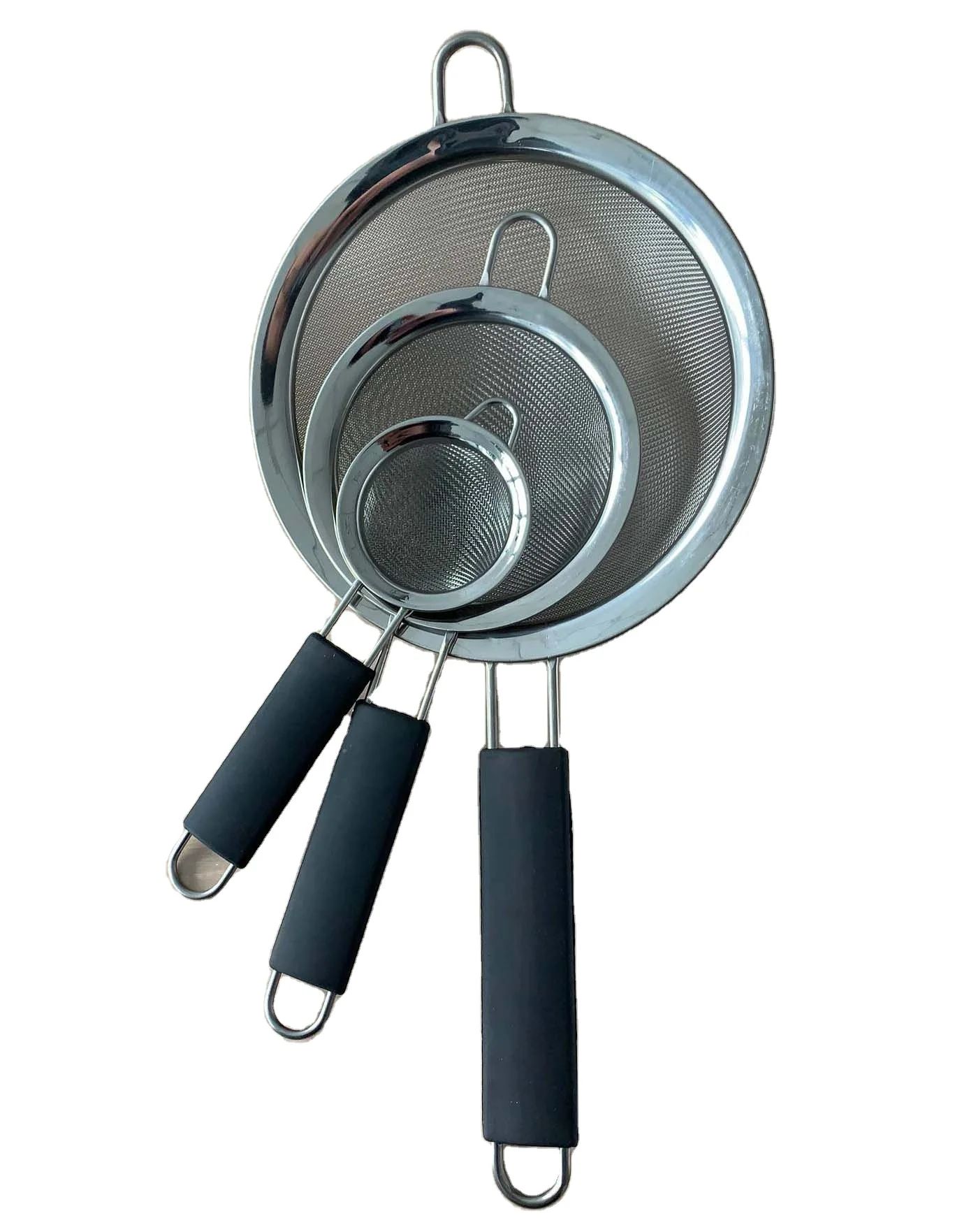 Stainless Steel Colander Filter Oil Spoon Fine Mesh Colander Sifter Sieve Vegetable Strainer Scoop Colander Kitchen Skimmer