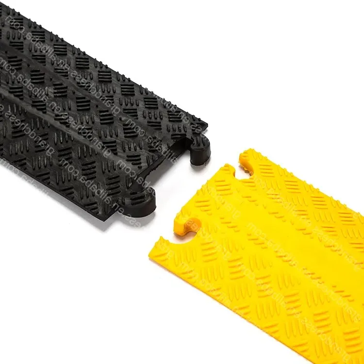 High Quality Outdoor Cable Cover 1Channel Cable Protector Rubber Speed Bumps cable protector bumps