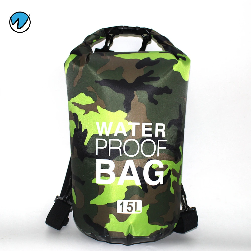 
20L 500D Pvc Camouflage Color Waterproof Dry Bag Ice Cooler Ocean Pack 