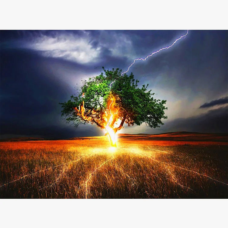 Landscape  DIY Painting by Numbers Customize 5D Painting by Numbers for Adults and Kids