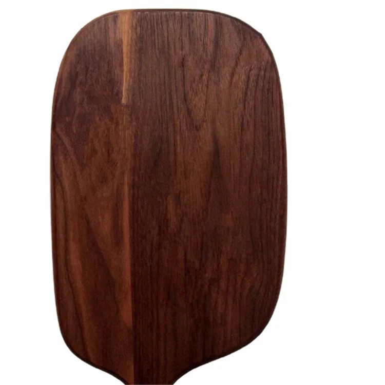 
Black walnut wood steak serving plate cutting board pizza board with handle 