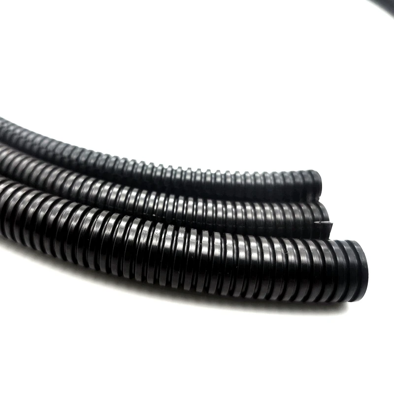 Manufacturer provides black nylon threaded split PA6 conduit AD25 conduit electric PE PP PA EVA