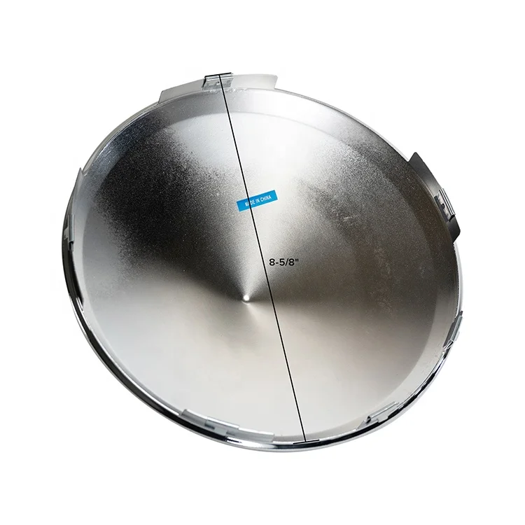 Wholesale nice quality chrome steel front cone american truck spare parts hub cap for freightliner