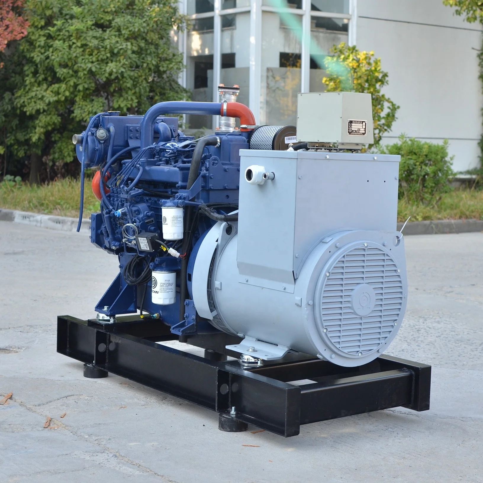 Weichai power WP4CD100E200 100kva diesel generator CCS certificate Weichai 80kw marine generator