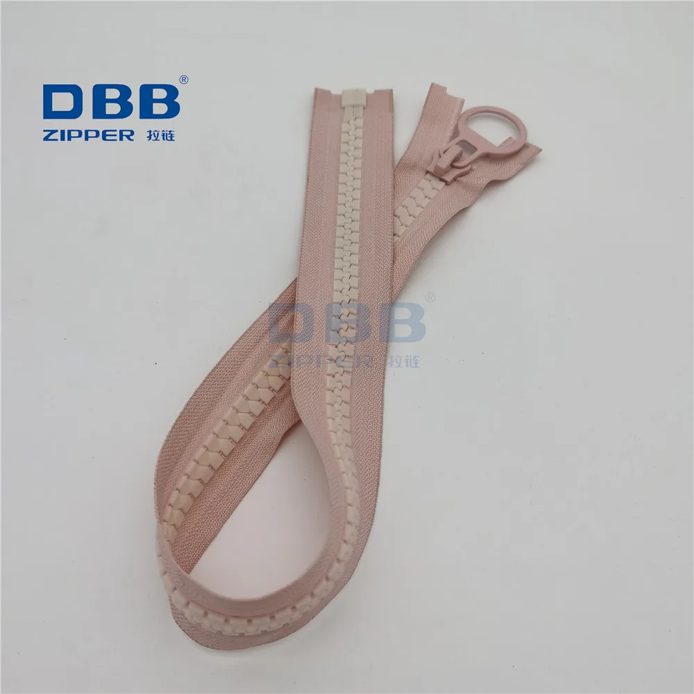 
8#10#20 wholesale custom colorful big large polyester zipper plastic resin open end zipper for tent tarpaulin 