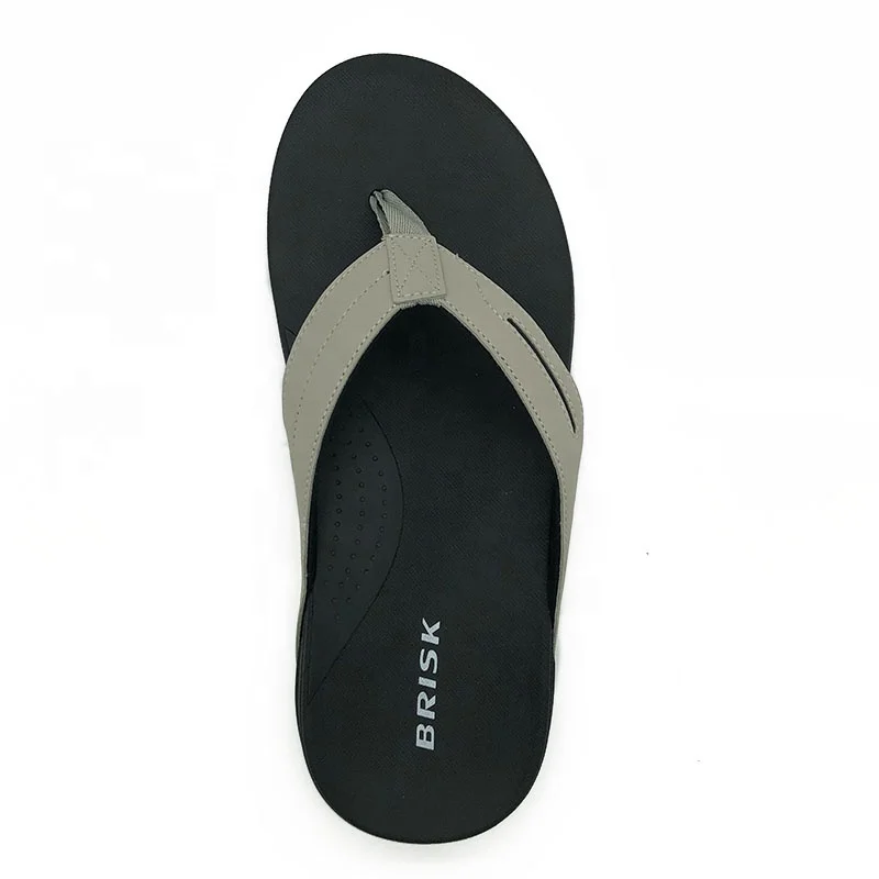 Custom Classic Single Color Summer Beach Men Slippers Flip Flops