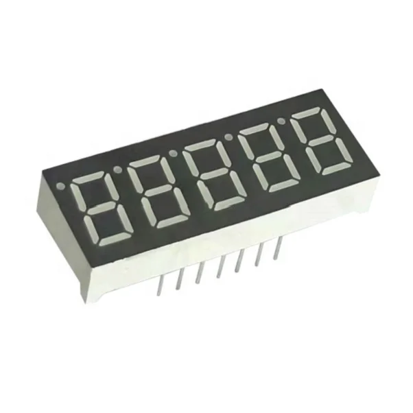 Custom 0.56 inch custom 7 segment led parrot green display 0.36 inch 7-segment 6 digit big led display module