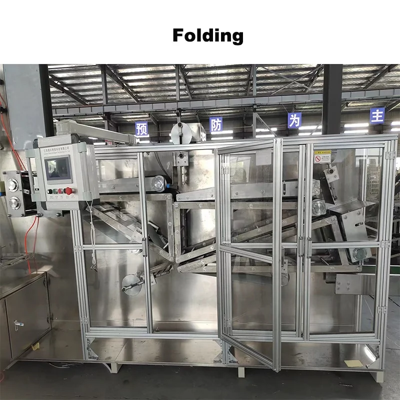 Automatic Portable Disposable Travel Hotel Body Bath Towels Folding Making Machine