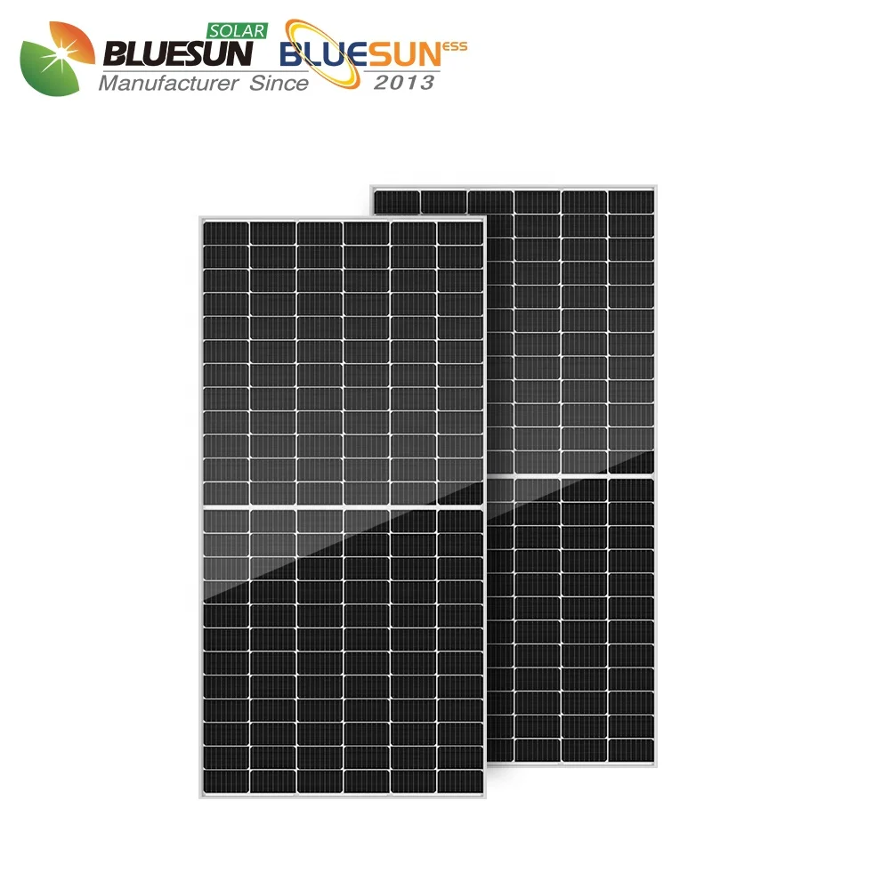 Bluesun high efficiency solar panel 570w mono half cell solar panel price fast delivery solar panel home use
