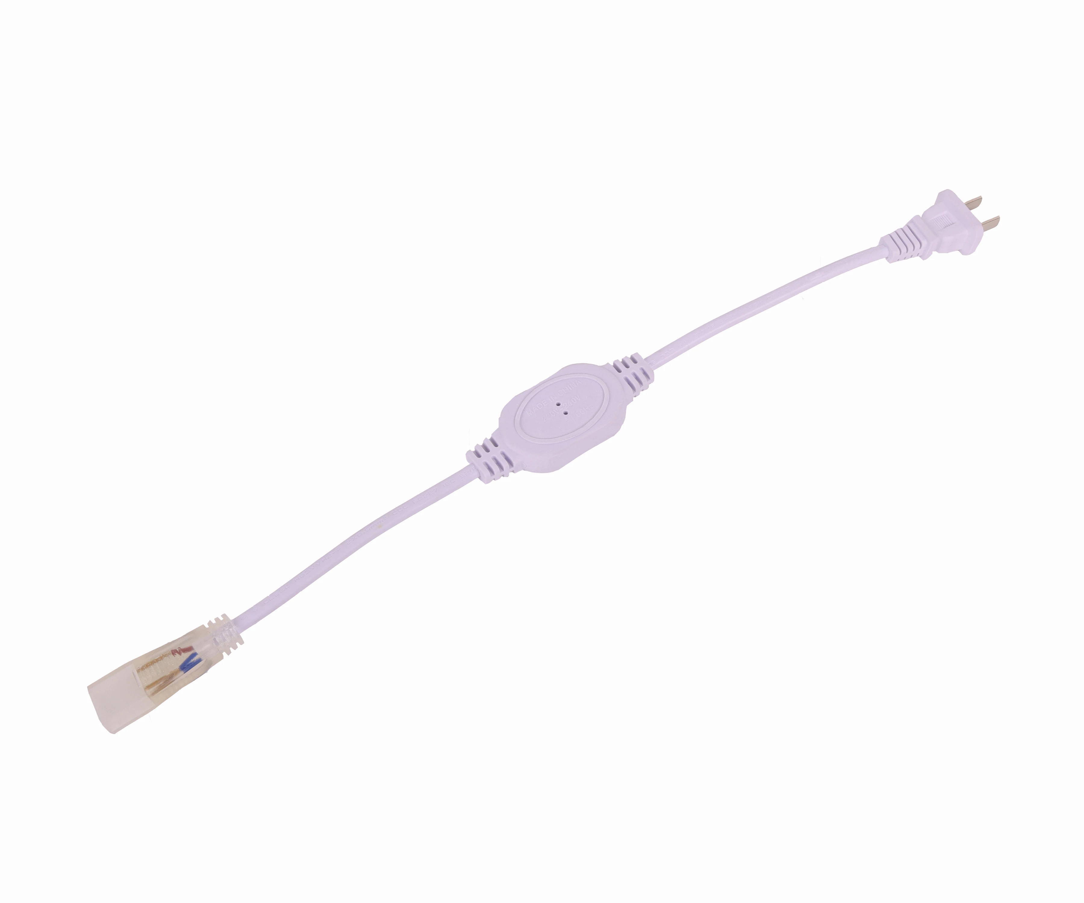 AC110V/220V High Voltage Stable Performance Led Accessory Plug Connector For Led Light Strips