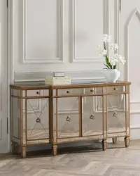Coolbang CBM032 antique mirrored buffet table with drawers
