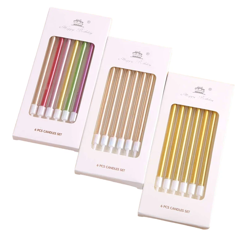 Cheap Rainbow Color blowing out elegant glitter sparkling custom metal creative baby cake happy spiral birthday candles for kids