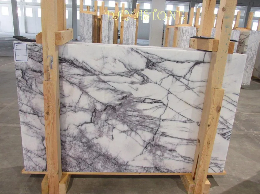 Stock Available China Supplier Milas Lilac Marble Slabs For Floor Wall Design
