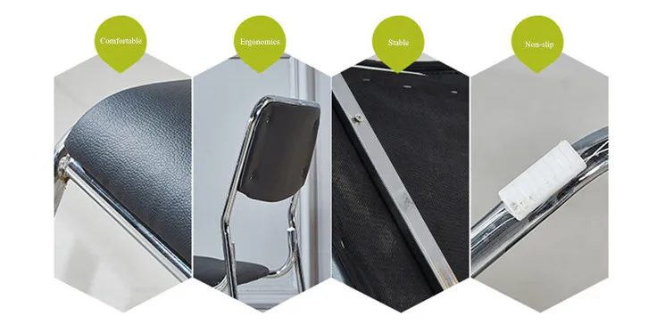 Model: OA2008 China Minimalist Metal Computer Conference Staff Training Chair Study PU Leather Office Chair