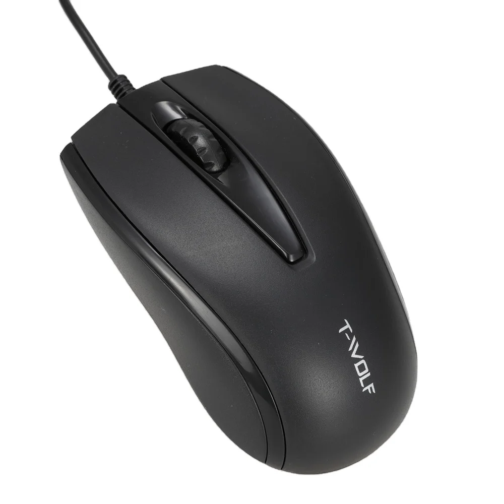 T wolf Latest New Cheapest Design Optical Office Wired USB Computer Mouse