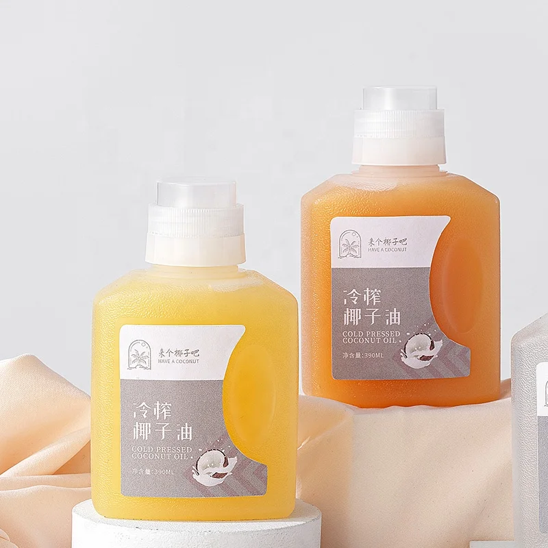 Factory direct delivery, transparent plastic coconut oil honey extrusion bottle plastic bottles for coconut oil