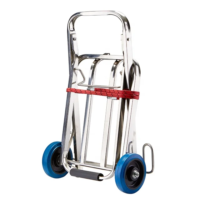 
Stainless Folding Hand Cart Platform Trolley for Warehouse Home Shopping 