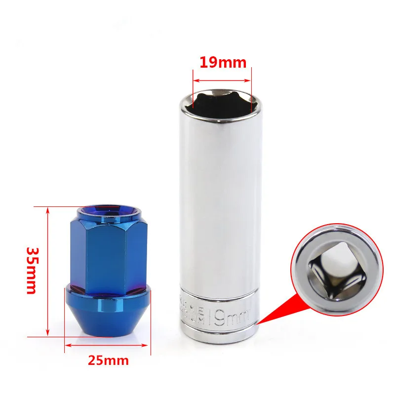 Popular Custom Bulge Acorn Chrome Plated Steel M12X1.5 Conical Seat Car Wheel Lug Nuts