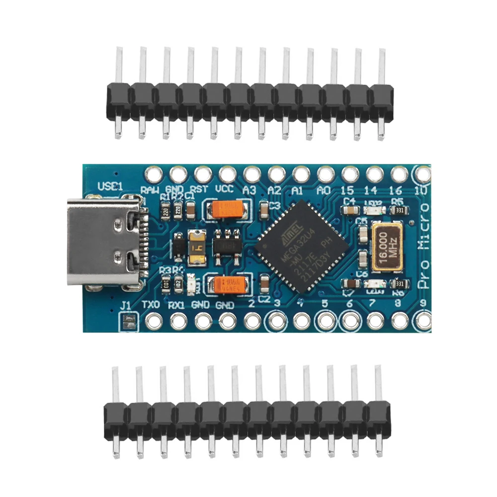 Factory New USB C Pro Micro Atmega32u4 Pro Micro Type C 5V 16mhz Microcontroller Pro Micro 5V Board