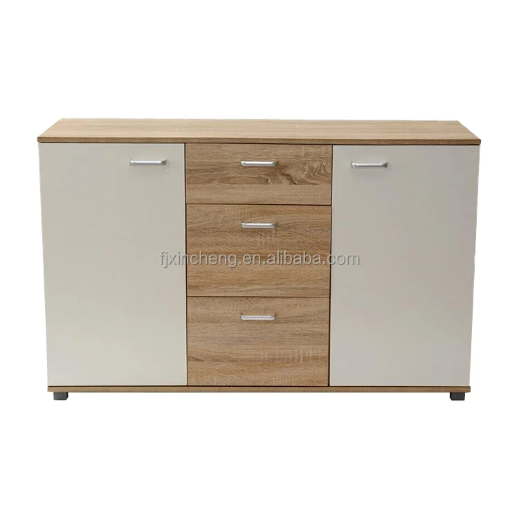 
Designed and made in China Solid wood legs door and drawer storage cabinets 
