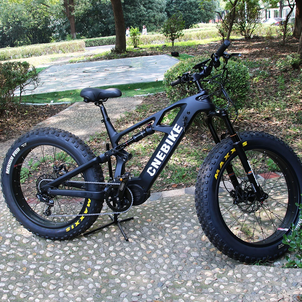48V 1000W Bafang M620 MID Motor Snow Fat Tyre Ebike 26 Inch Off Road Electric Dirt Bike Carbon Fiber Full Suspension E Bicycle