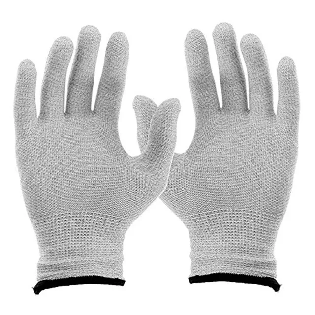 anti-microbial tens ems massage gloves for body care