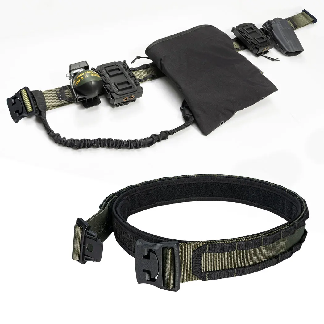 IDOGEAR 2-Дюймовая быстросъемная камуфляжная пряжка с помпоном нейлоновый ремень для охоты тактический боевой пояс
