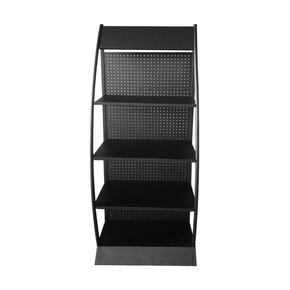 Black 4 Layer Commercial Wholesale Custom Steel Metal Lubricants And Engine Oil Display Rack For Auto Car Retail Shops