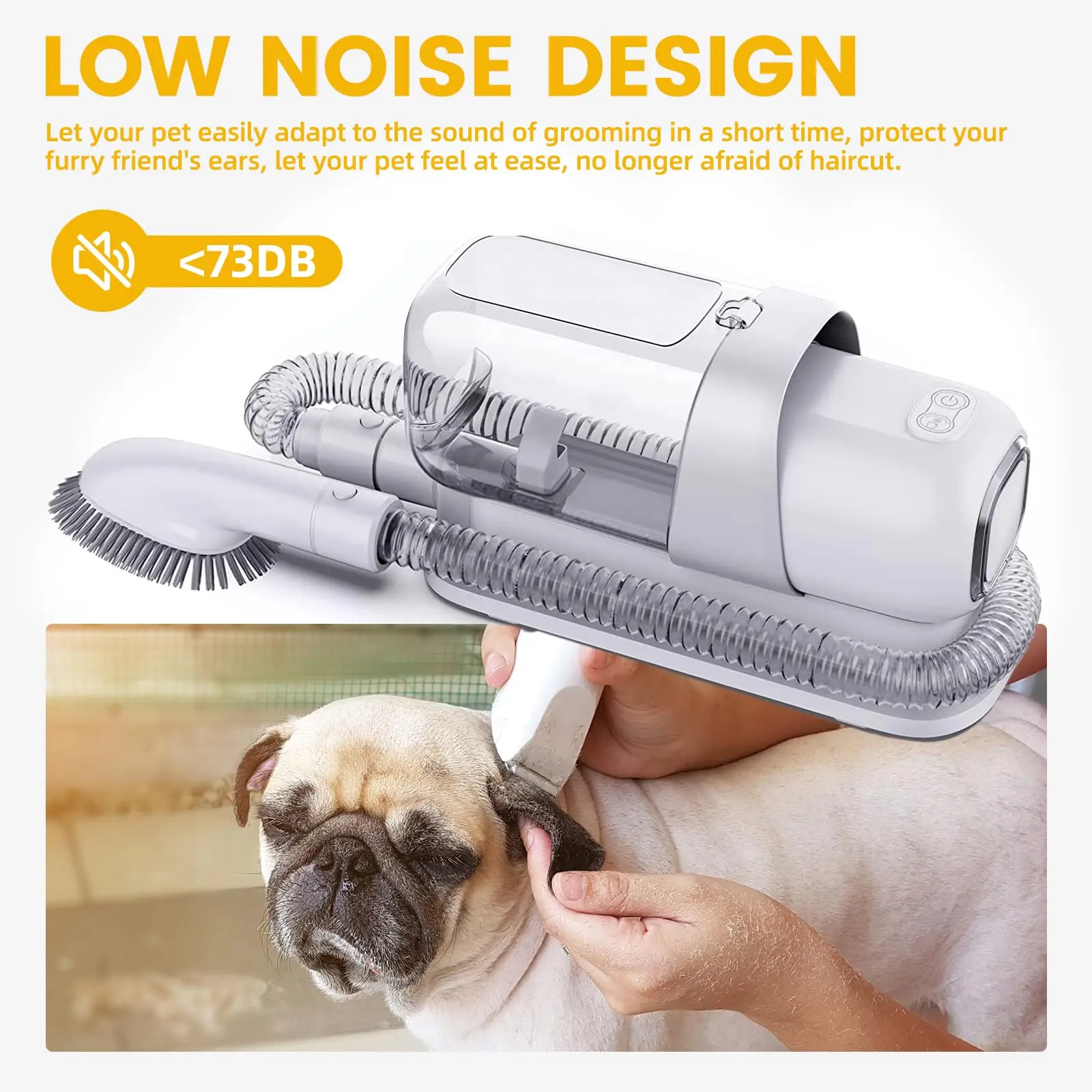 Professional Dog and Cat Hair Removal Dog Shaver Pet Grooming Kit and Vacuum Cleaner with Vacuum Cleaner