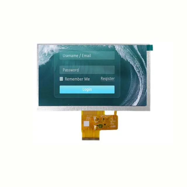 800*480 touch panel 7.0 inch customized tft lcd display 800*480