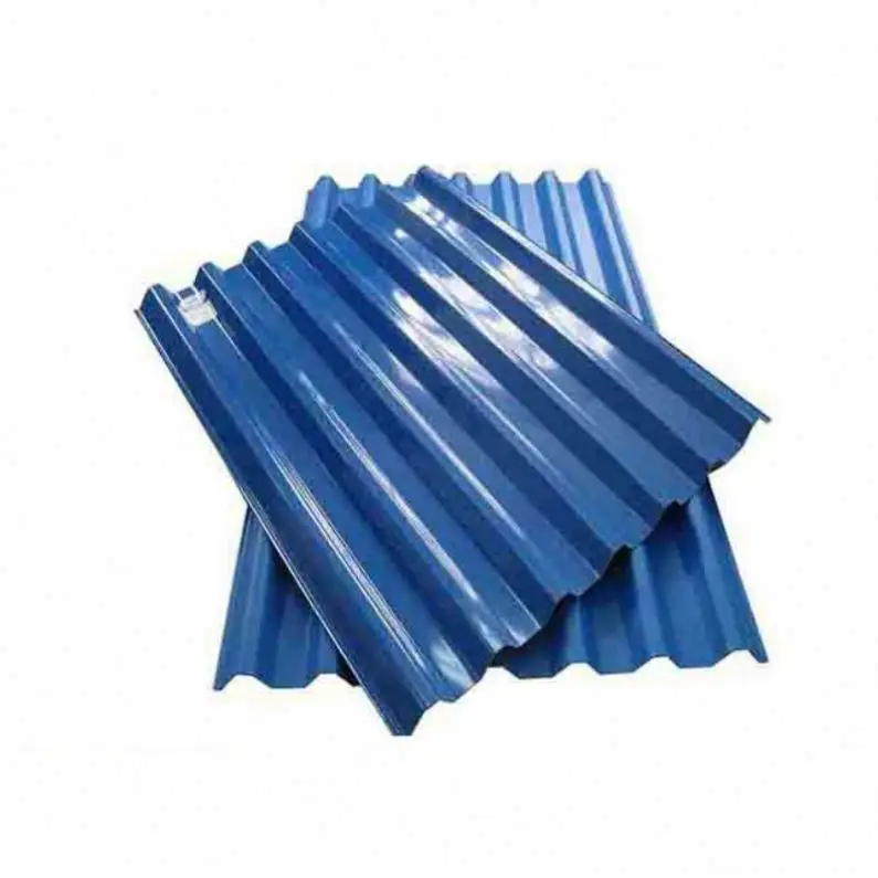 TR4 TR5 TR6 color coated prepainted galvanized corrugated ppgi calamine roofing sheets for Peru