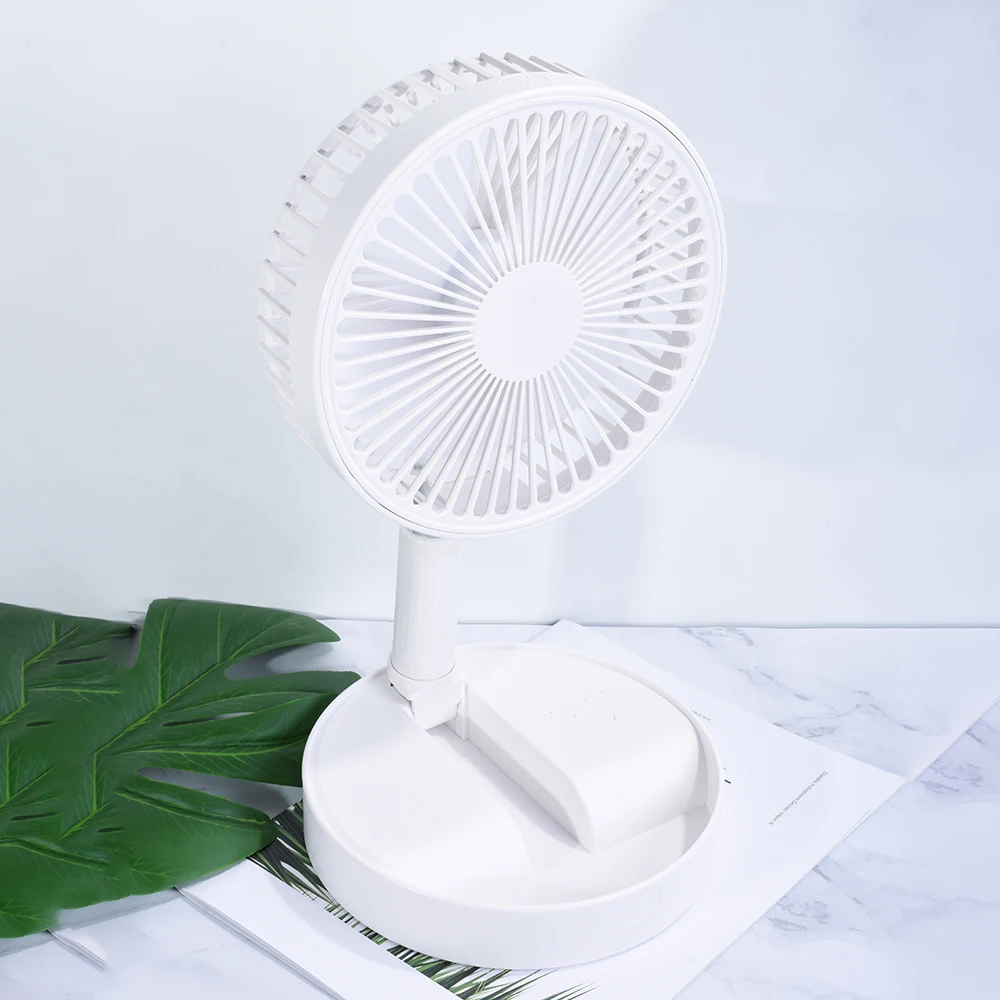 
2021 New Technology portable cooling USB mini fan foldable retractable mini fan with 3 fan blade USB for office 