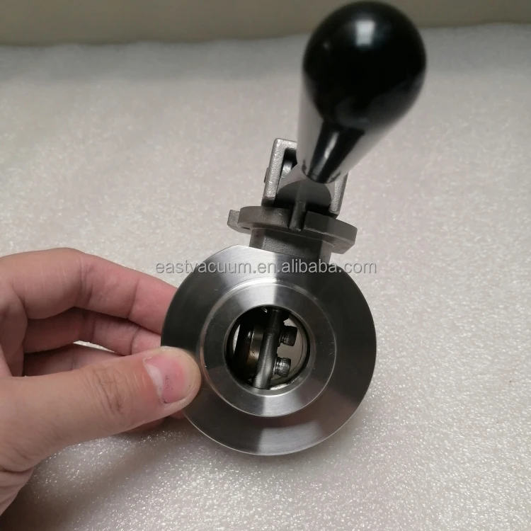 Super Q vacuum system use butterfly valves in Manual driven