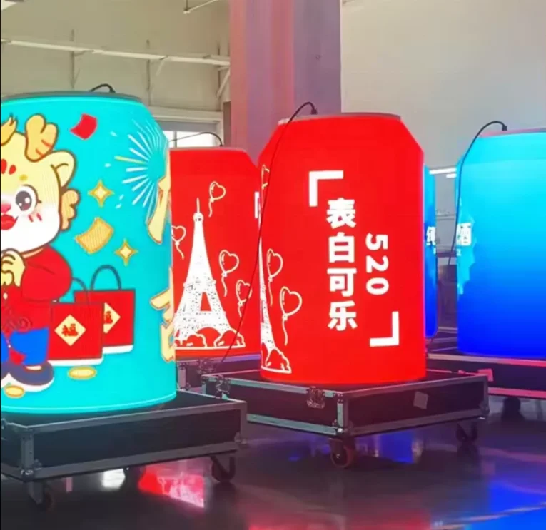 P4 Indoor Can Shaped LED Screen Customized Special Shape Video Advertising Pepsi P4 indoor Beer Bottle Displays