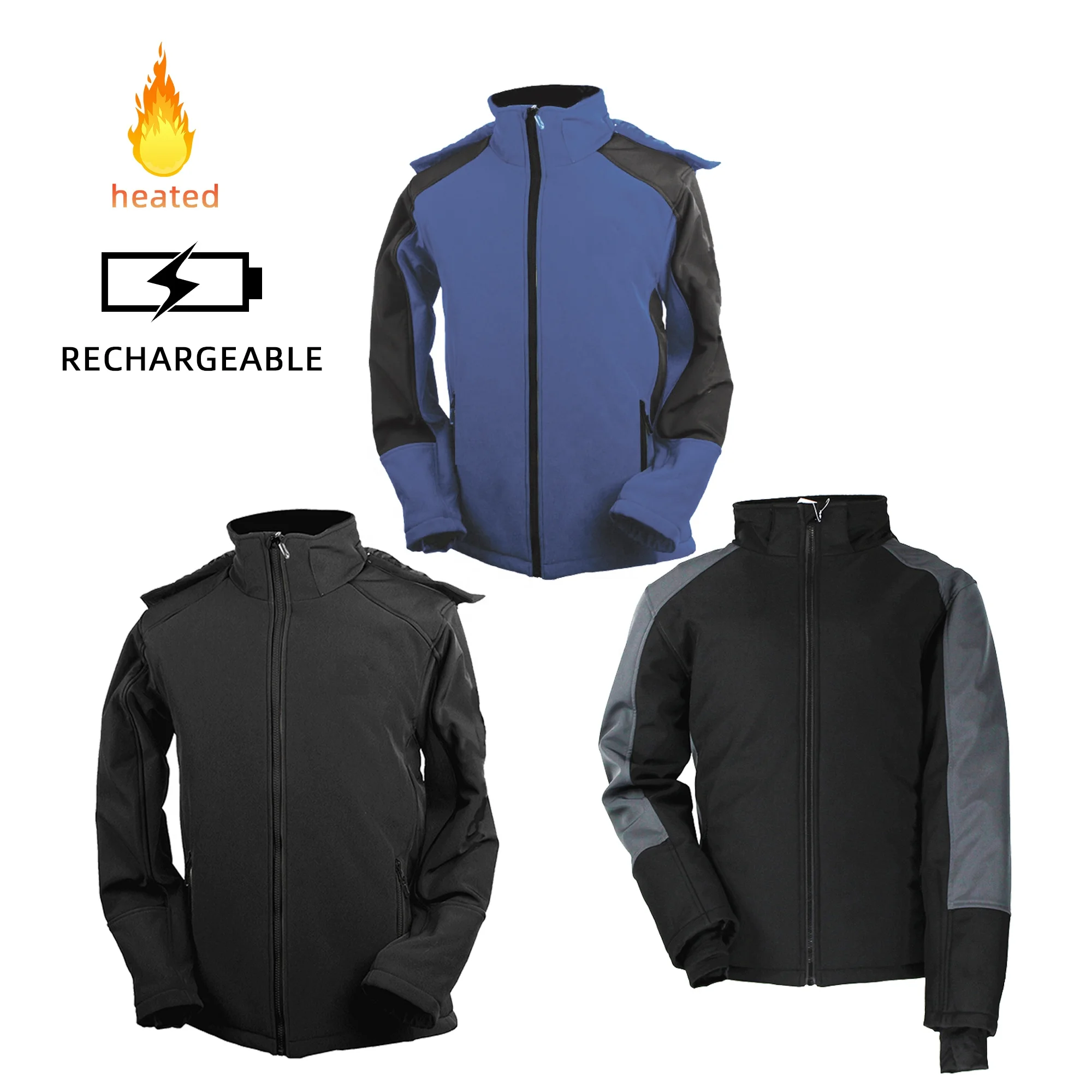 Куртка унисекс с дальним инфракрасным подогревом, уличная одежда с электрическим подогревом, USB 5 В, 10000 мАч
