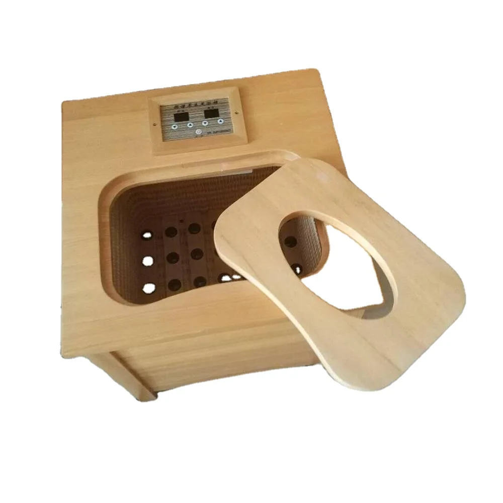 Портативная Паровая Ванна для ног, массивная деревянная Паровая Ванна для ног