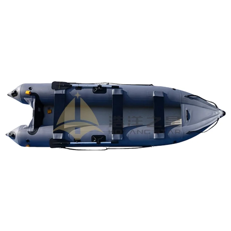 14.1ft Inflatable Boat Inflatable Kayak 2 persons Canoe Fishing Inflatable poonton Boat