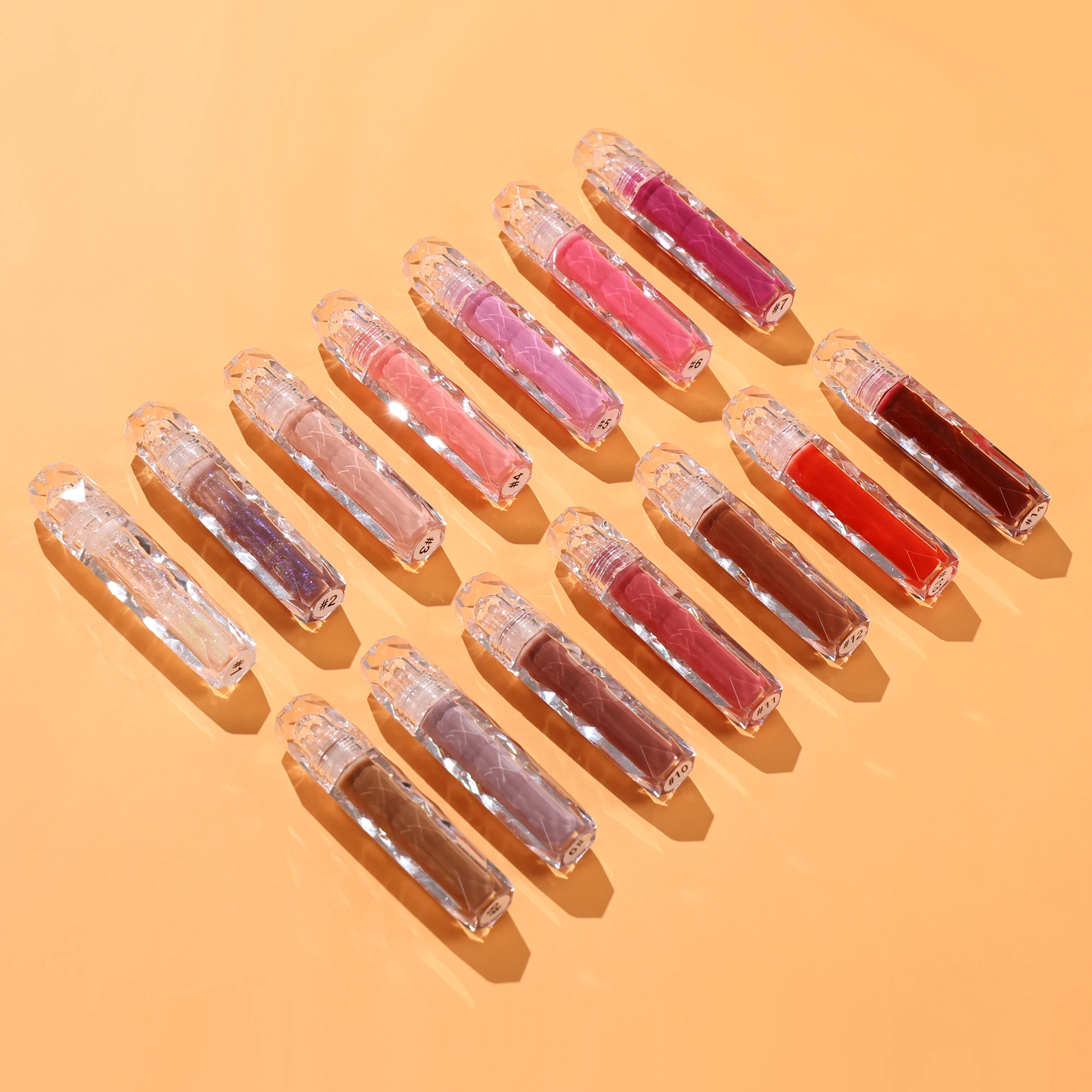 The New Arrival Style Gloss Lip Mirror Liquid Lip Glaze Plump Waterproof Soft Tubes Balm Moisturizing Lip Gloss